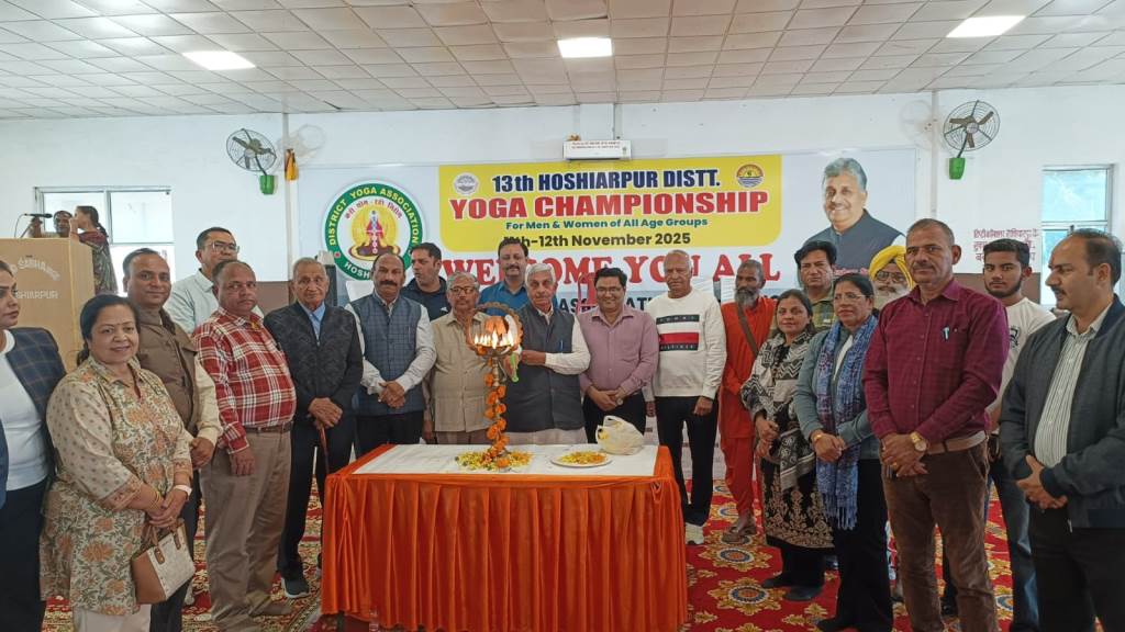 Teekshan Sood inaugurated the 13th Yoga Championship